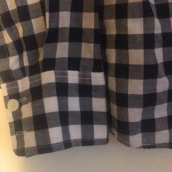 Navy gingham button down J.crew - Picture 3 of 4